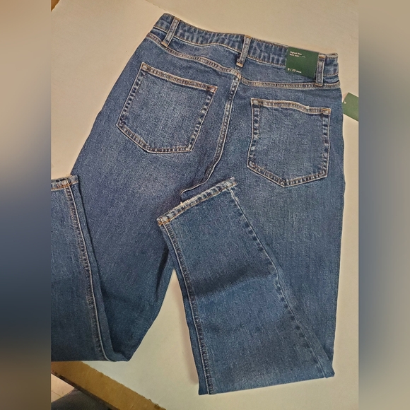 Wild Fable Highest Rise Mom jean Size 8 NWT Medium Blue By Target Pants - Picture 2 of 13